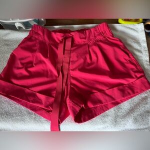 Lululemon Athletica High Waist Pink Shorts